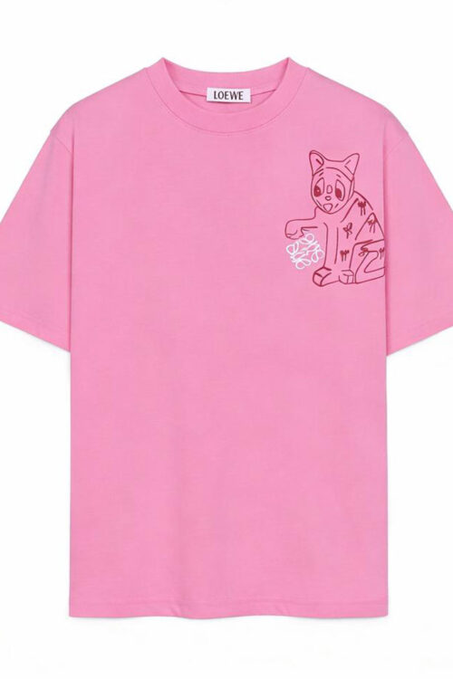 Loewe x Louis Wain Cat Stripe Short-Sleeve T-Shirt